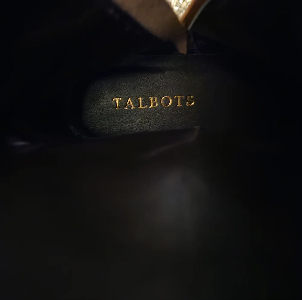Talbots Brown Leather Wide Calf Tall Boots NEW